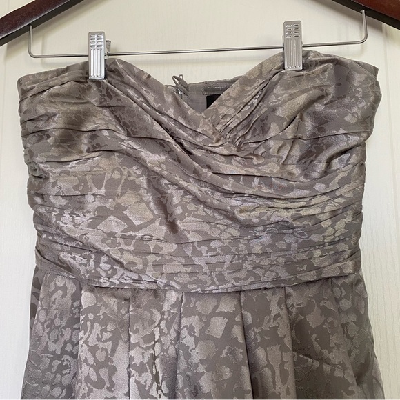 H&M Grey Cheetah Print Cocktail Dress Size 4 - Picture 2 of 8